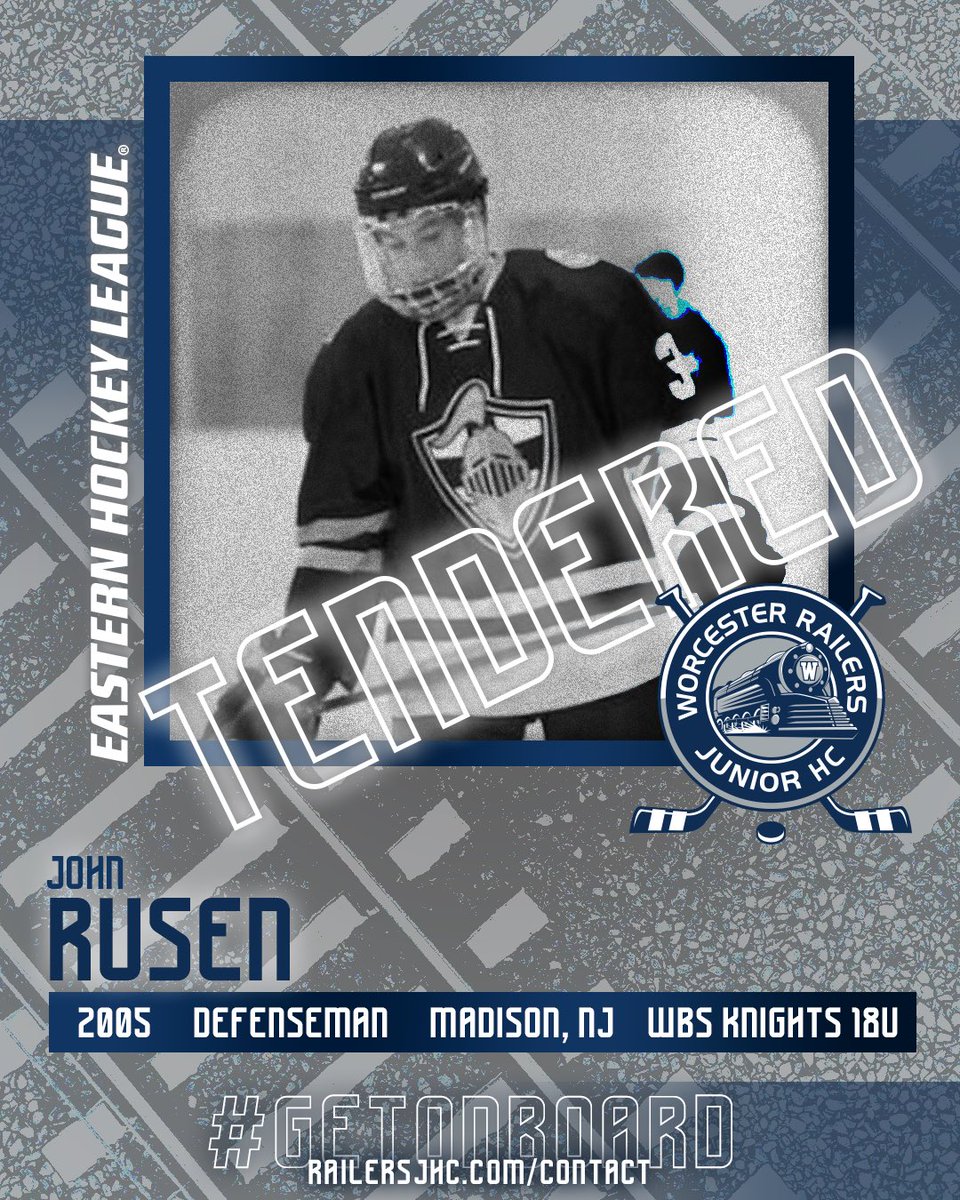 Welcome aboard to John Rusen! The smooth skating, high IQ defenseman played for Wilkes-Barre’s 18U AAA team this past year and played HS hockey in NJ prior to that! @EHL_Hockey #GetOnBoard
