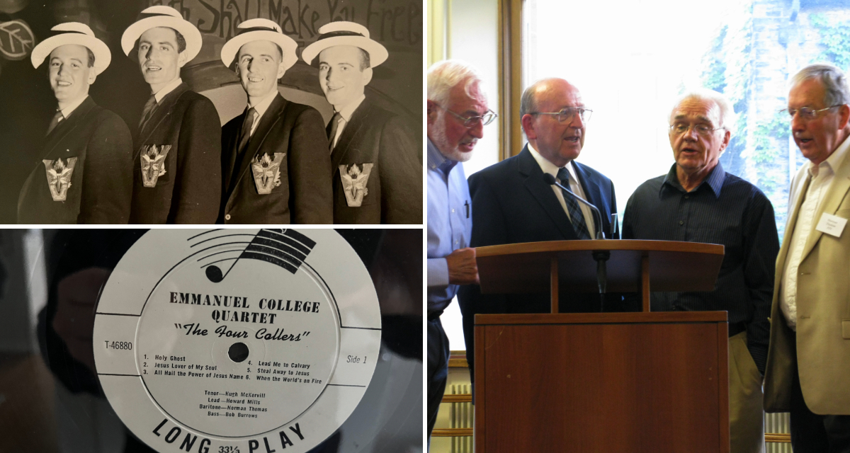 Emmanuel College students recorded a barbershop album in 1959. Sixty-five years later, you can hear it online for the first time: artsci.utoronto.ca/news/still-sin… #UofT