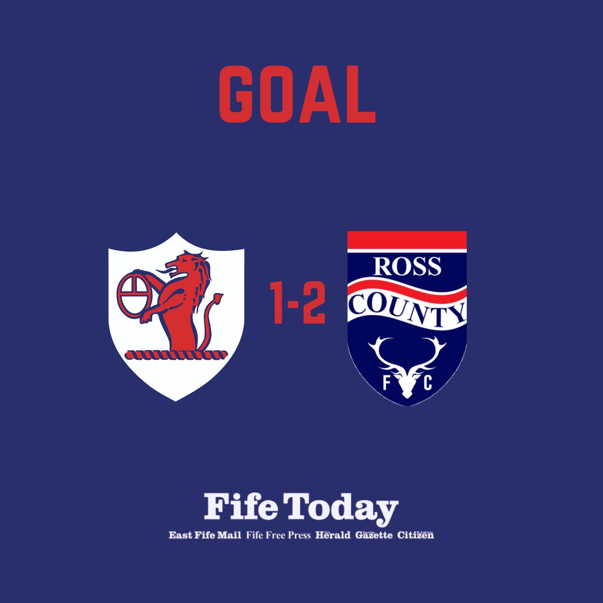 BenKearney2000's tweet photo. ⚽ @RaithRovers pull one back! Sam Stanton finishes off a well-worked move to make it 1-2. 83 minutes gone. 

@FFP https://t.co/3YR7UEfflJ