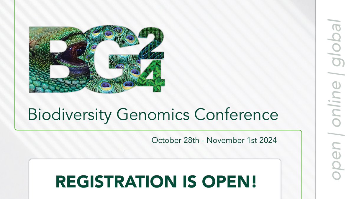 Earth BioGenome Project (@ebpgenome) on Twitter photo 🚨Join us for our #BG24 Conference showcasing Biodiversity Genomics around the globe!
<a href="/darwintreelife/">Darwin Tree of Life</a> <a href="/BiodivGenomics/">Biodiversity Genomics</a>
Click the link below to register: biodiversitygenomicsconference.org 🚨Join us for our #BG24 Conference showcasing Biodiversity Genomics around the globe!
<a href="/darwintreelife/">Darwin Tree of Life</a> <a href="/BiodivGenomics/">Biodiversity Genomics</a>
Click the link below to register: biodiversitygenomicsconference.org