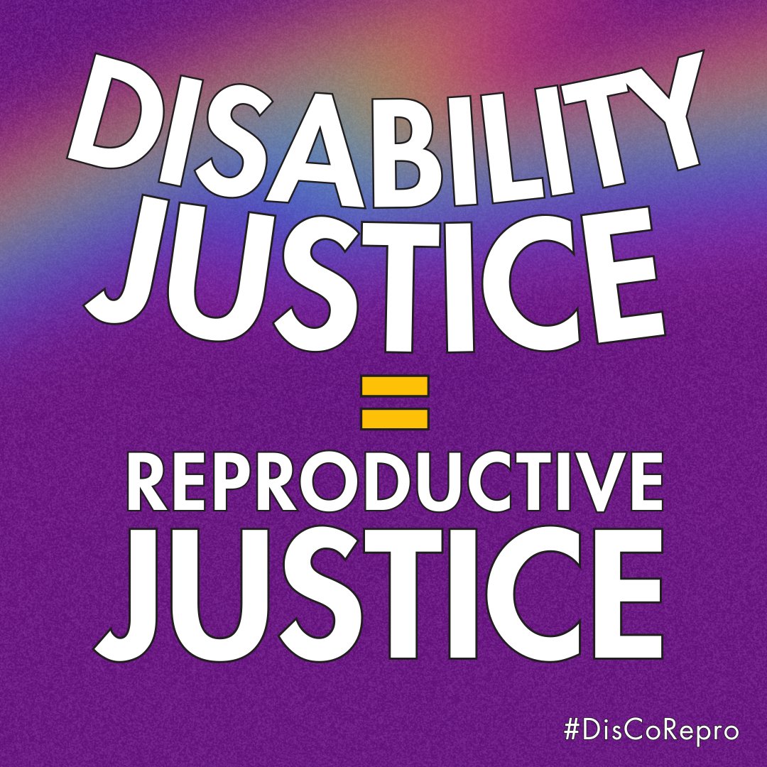 Disabled women are 11 times more likely to die while giving birth compared to nondisabled women. These risks compound for Black, Indigenous & other disabled pregnant people of color. Today, we are advocating for policies that keep all disabled pregnant people safe. #DisCoRepro