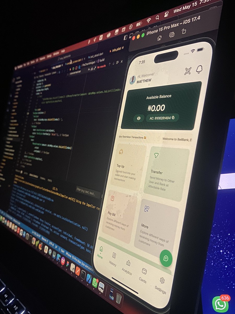 DevMatcot's tweet image. From idea to app store, I create solutions that make a difference.🎉
Like, Repost and Retweet 🤲
#flutter #fintech #fintechapps #MobileApps #iosdevelopment #android_development