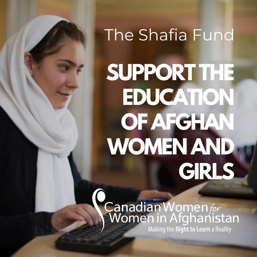 The Shafia Fund provides financial assistance to cover education expenses for Afghan women and girls pursuing higher education including tuition, transportation, textbooks, stationery, and other related expenses: