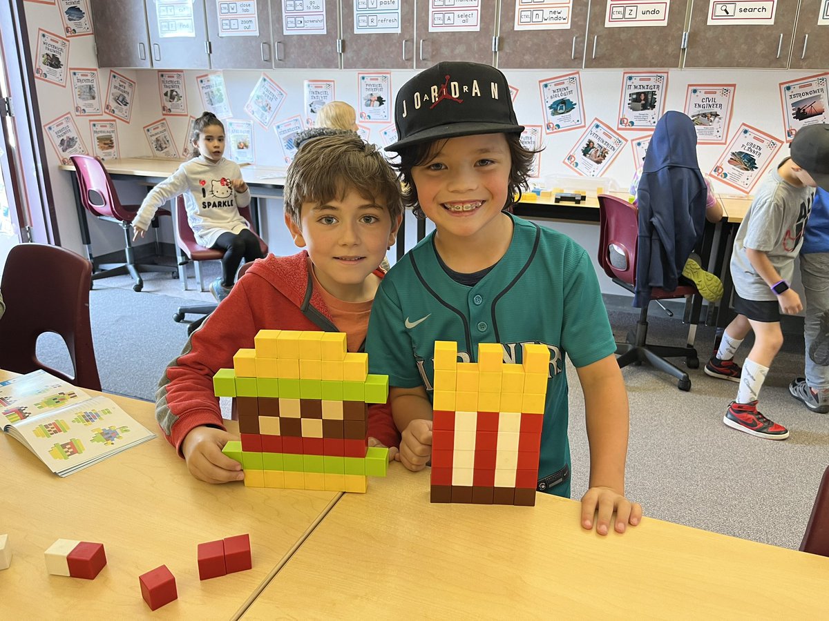 TheFladland's tweet photo. Thank you @SVS_Foundation for letting first graders @NBES_panthers use their imagination and build some pretty cool creations with @PicassoToys https://t.co/TLLDHuviSR