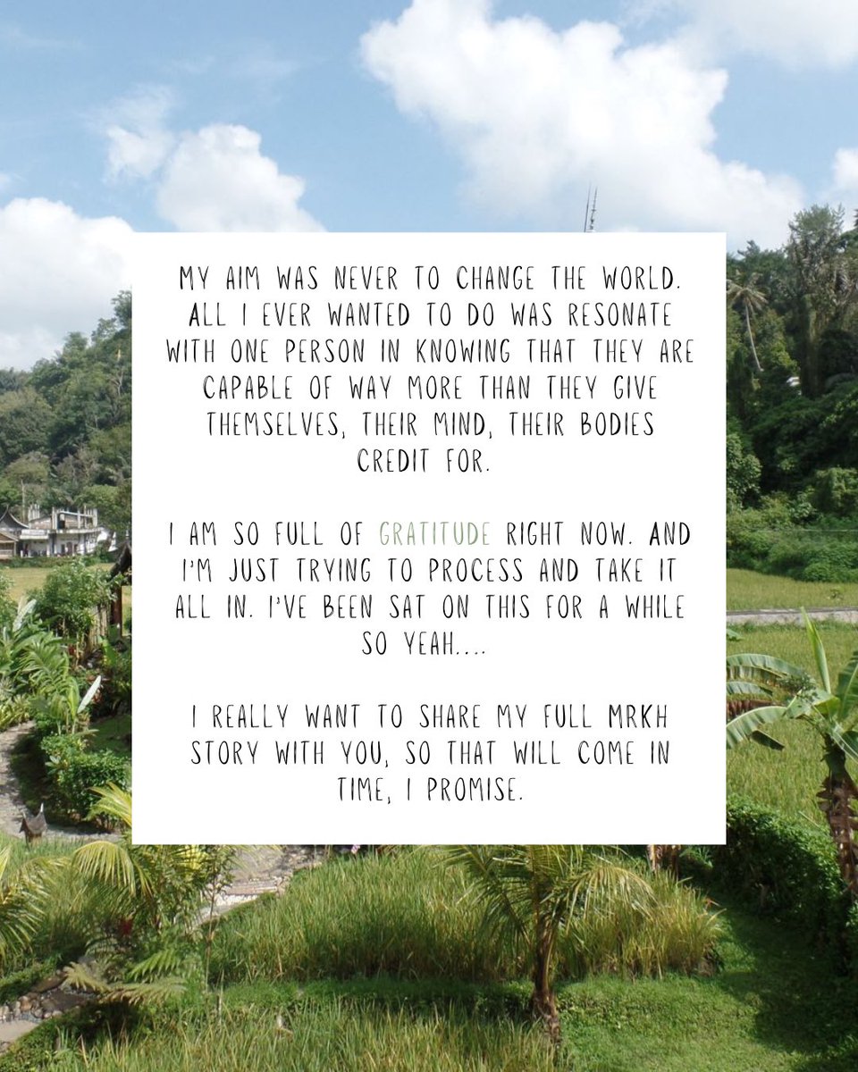 I cannot say thank you enough times. 

🤍