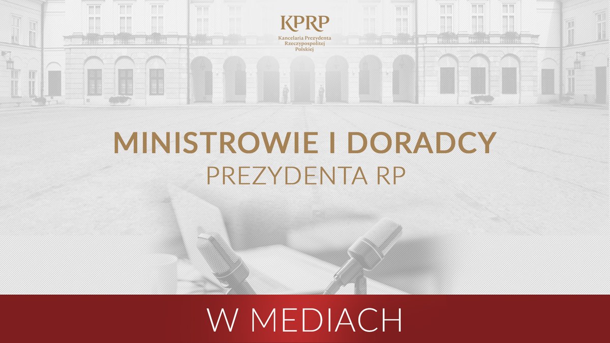 📆 Dziś, 23.05 📻 8.10 Minister Małgorzata Paprocka - @RadioWNET 📺 9.19 Z-ca Szefa Kancelarii Prezydenta RP @_piotrcwik - @wPolscepl