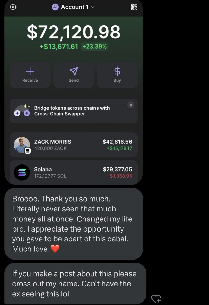 vstarbanks's tweet photo. I fuckin love crypto, another life changed

We run this shit 🗿⭕️ https://t.co/rsw9eZfQYt