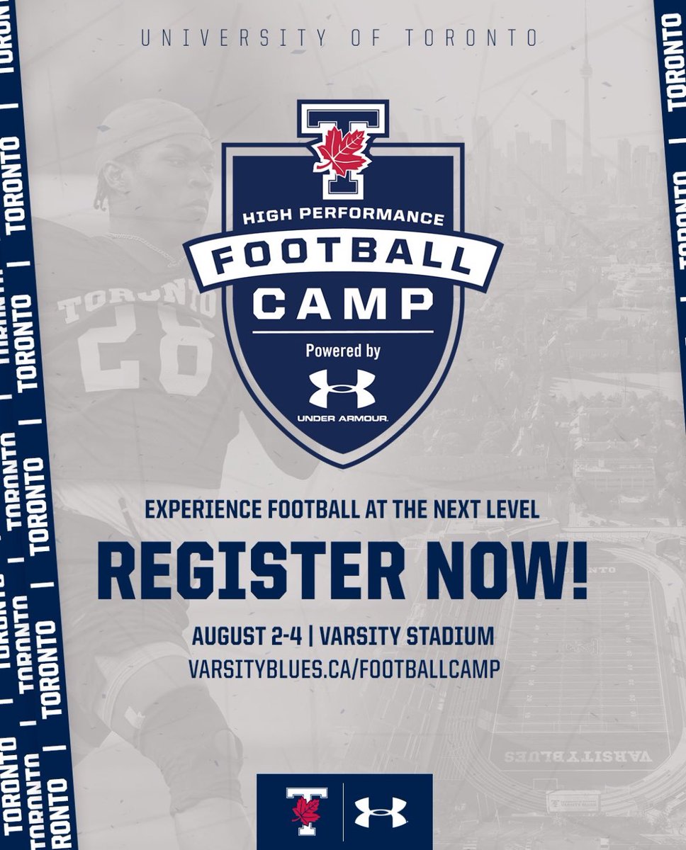 BWags53's tweet photo. I would like to thanks @coachDA97 for the invite to the University of Toronto high performance football camp. https://t.co/HEMlvqvRur