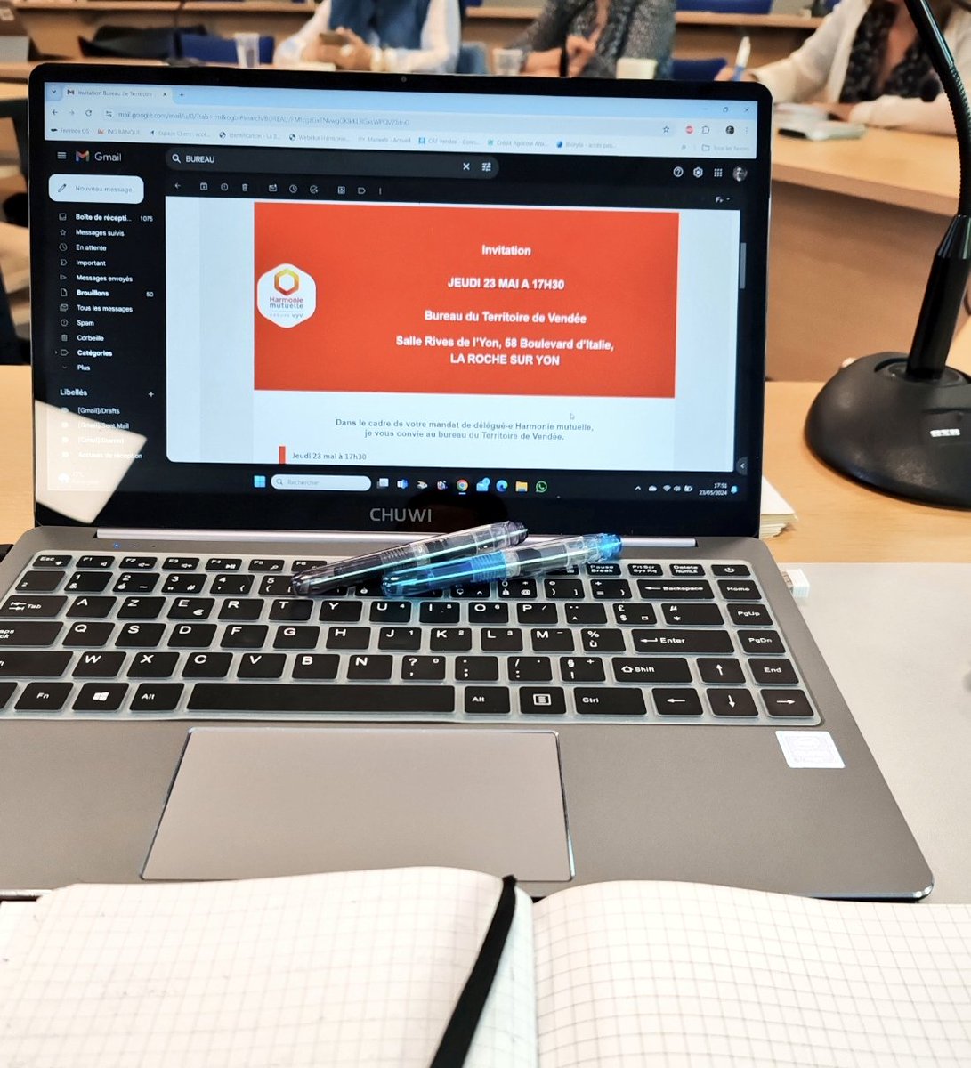 bechiausteve's tweet photo. 23/05/2024: Bureau de territoire Vendée 👍😀 Harmonie Mutuelle   #HarmonieMutuelle #GroupeVyv
avec étude des sollicitations des associations et clubs sportifs.
Avec des échanges et informations, régional et nationale. https://t.co/DhrKSuzTUb