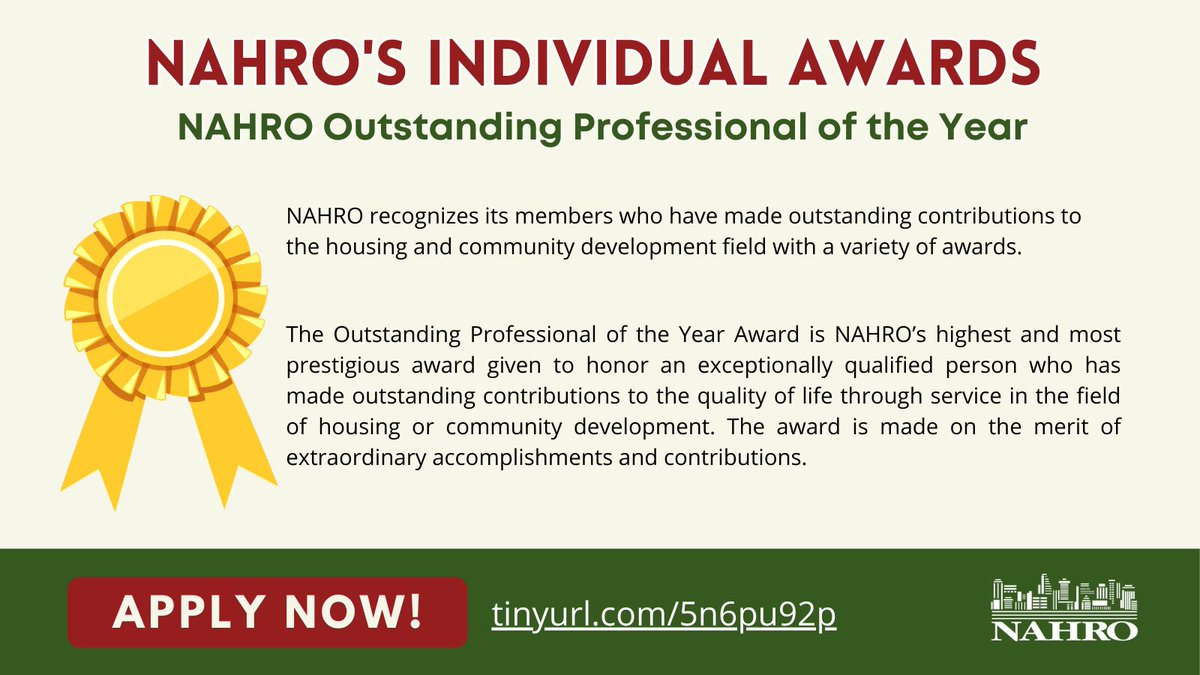 Your accomplishments could be your claim to fame! Apply for our Outstanding Professional of the Year Award and be acknowledged for your work! tinyurl.com/5n6pu92p