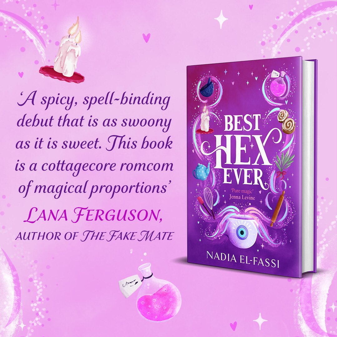 when the queen of spice herself says your book is spicy then you know you’re doing something right! Link in bio to pre order BEST HEX EVER now!