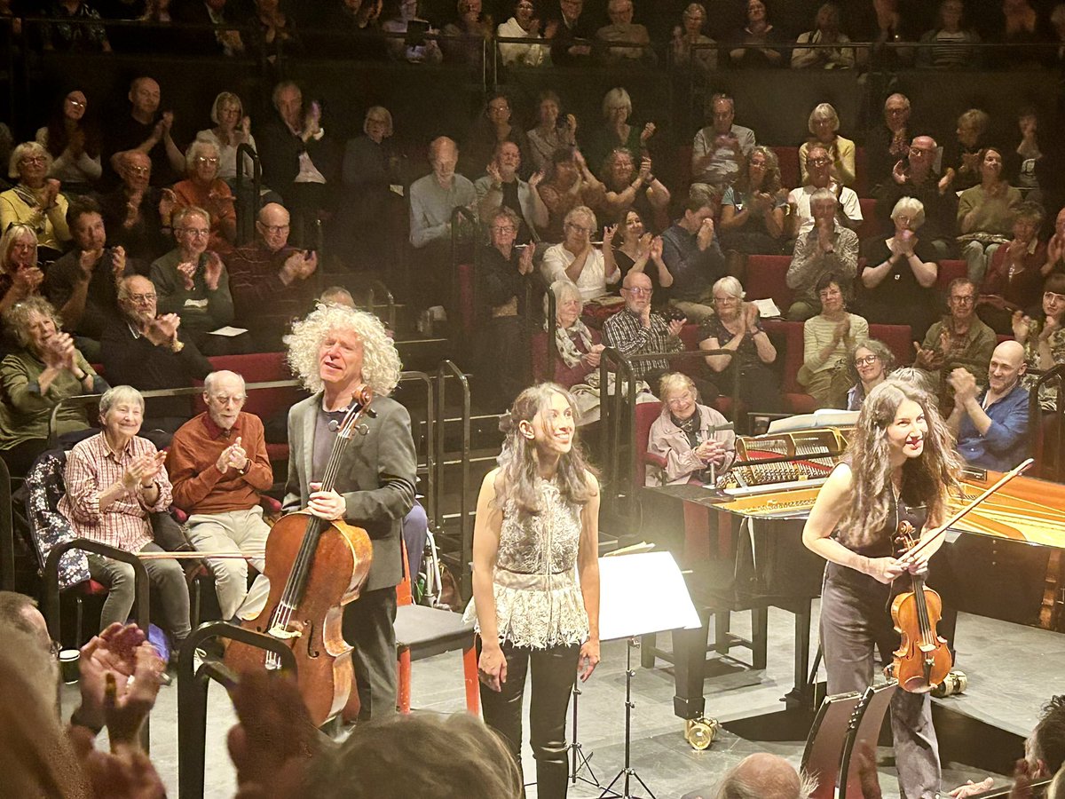 Terrific concert tonight from <a href="/StevenIsserlis/">Steven Isserlis</a> <a href="/irene_duval/">Irène Duval</a> <a href="/Mishkapianist/">Mishka Rushdie Momen</a>. Another wonderful evening at the Sheffield Chamber Music Festival. Bravo! 👏👏👏👍👍👍<a href="/MusicintheRound/">Music in the Round</a>  #SCMF