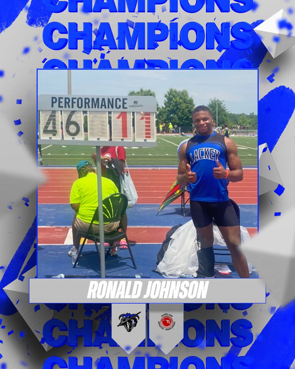 Congratulations to Ronald Johnson on winning the state championship in the triple jump!