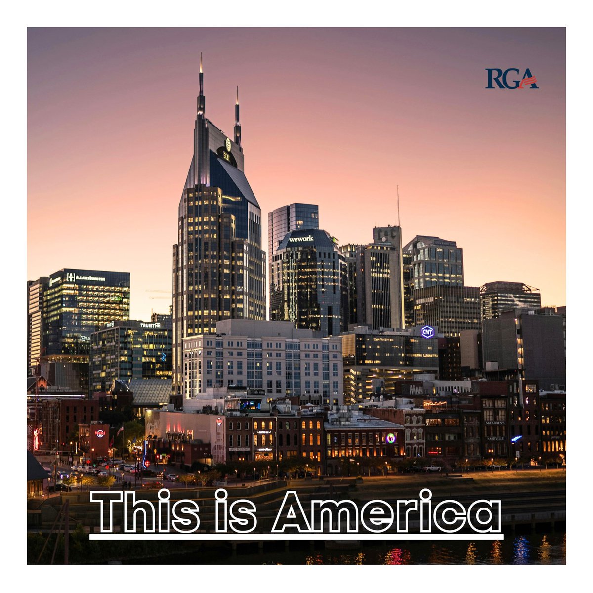 This is America! 📍Nashville, Tennessee What's your favorite country song?