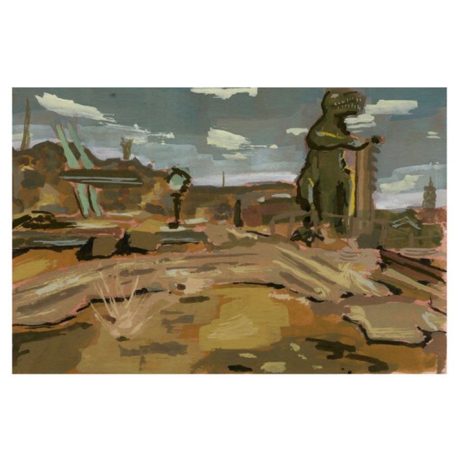 ArtistRyker's tweet photo. Here’s the first collection of Fallout: New Vegas landscape paintings curated together! This is a series that follows the couriers journey through the wasteland. https://t.co/upeEHjNPKP