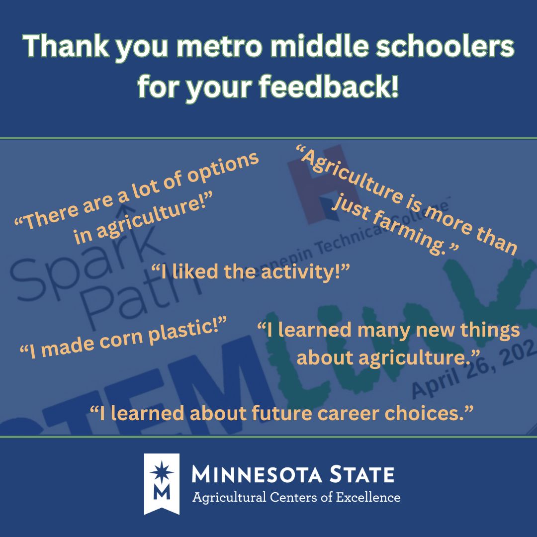 centerofag's tweet photo. We are making a difference in our interactions with students!  This is what some said after one of our recent events. #futureofag #agcareers #agpathways https://t.co/RBbDY5FnQf