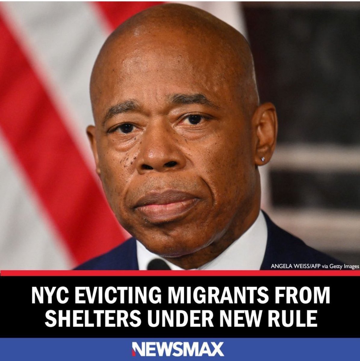 So much for NYC being a “sanctuary city”. All these liberals want to allow illegal alien’s into our county unless they have to personally do something about it such as taking them in. @NYCMayor - what say you?