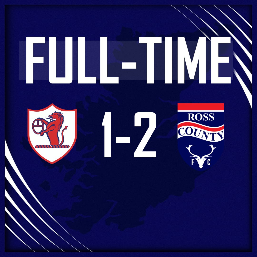 RossCounty's tweet photo. Full-time at Stark's Park:

Raith Rovers 1-2 Ross County

Goals from Yan Dhanda and Jack Baldwin see us lead after the first-leg. https://t.co/ZyE5HKRuwt