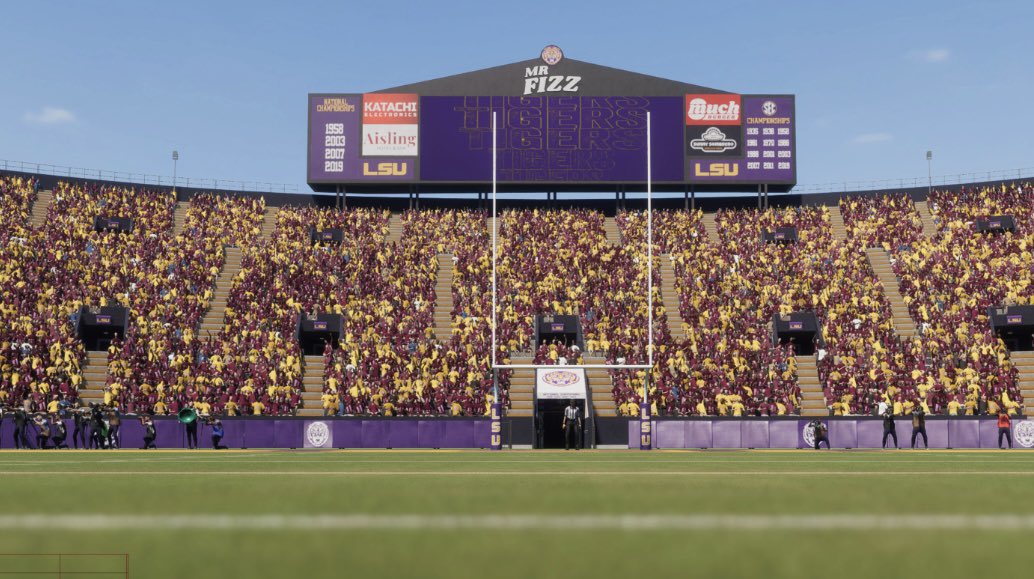 🚨 TIGER STADIUM LEAKS TODAY🚨

🏈Looks like EA went all out with the stadiums this is amazing🏈 #Geauxtigers #lsutigers #lsu #tigerstadium