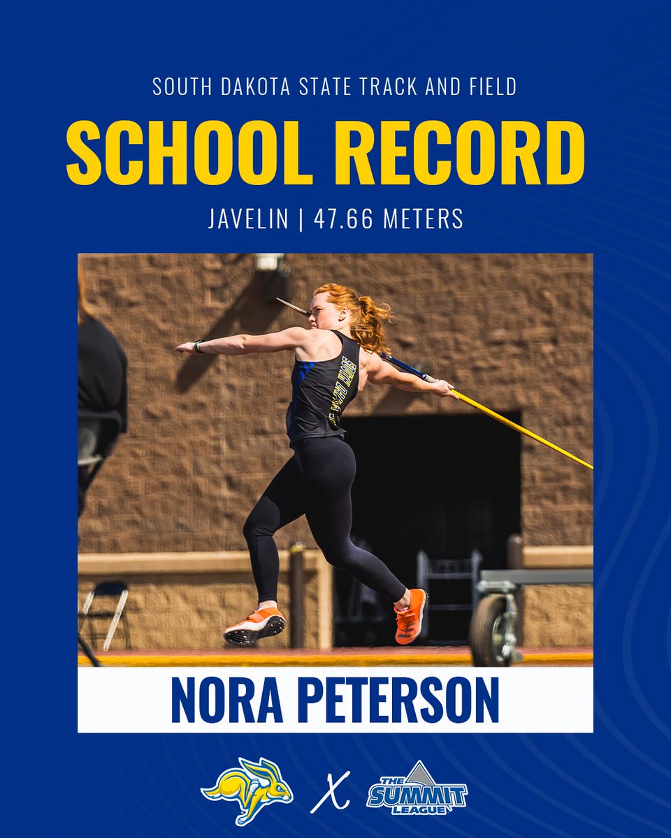 Nora Peterson ends the season by matching her school record & finishing 29th at the NCAA West Prelims! #GoJacks 🐰