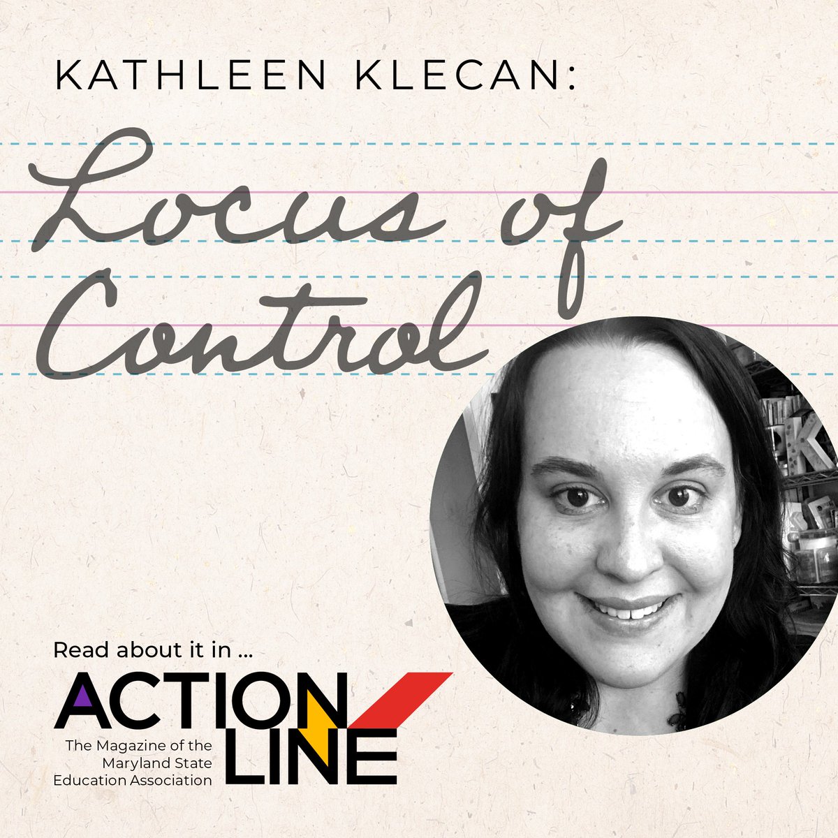 In this issue of ActionLine, Frederick County’s Katheleen Klecan, a former Maryland School Counselor of the Year, shares a best practice that can help your entire school community. Learn more about this in the latest issue of ActionLine: marylandeducators.org/breakthroughs-….