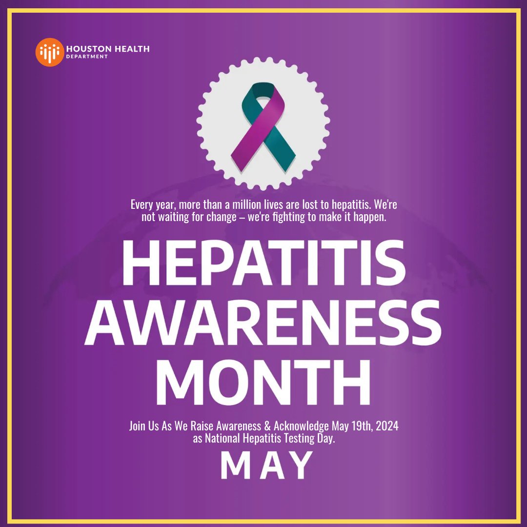 HoustonHealth's tweet photo. Let's turn the spotlight on liver health this Hepatitis Awareness Month! Together, we can spread awareness, break stigmas, and promote prevention. #HepAware #HealthyLiver https://t.co/SzL7ilmzox
