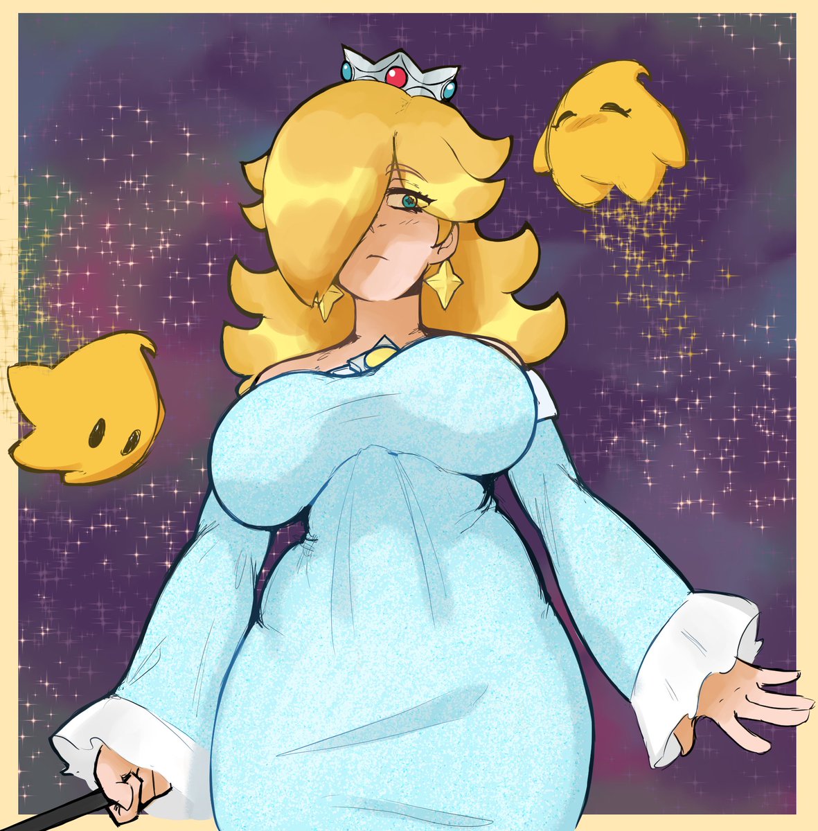 Trying to get back in the swing of things and I drew rosalina