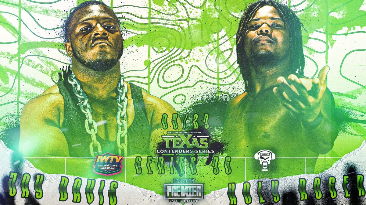 smartmarkvideo's tweet photo. Tonight
830pm ET/730pm CT
LIVE on @indiewrestling
@NewTexasPW
@TexasContenders
#TCS36
Jay Davis vs Holy Roger
Jus X Vibin vs The Dream Team
Prince Ly vs Teflon Jon
Dustin Nguyen vs Houston Hendrix
https://t.co/E1UIW6UdL8 https://t.co/0dRQiGMCKh