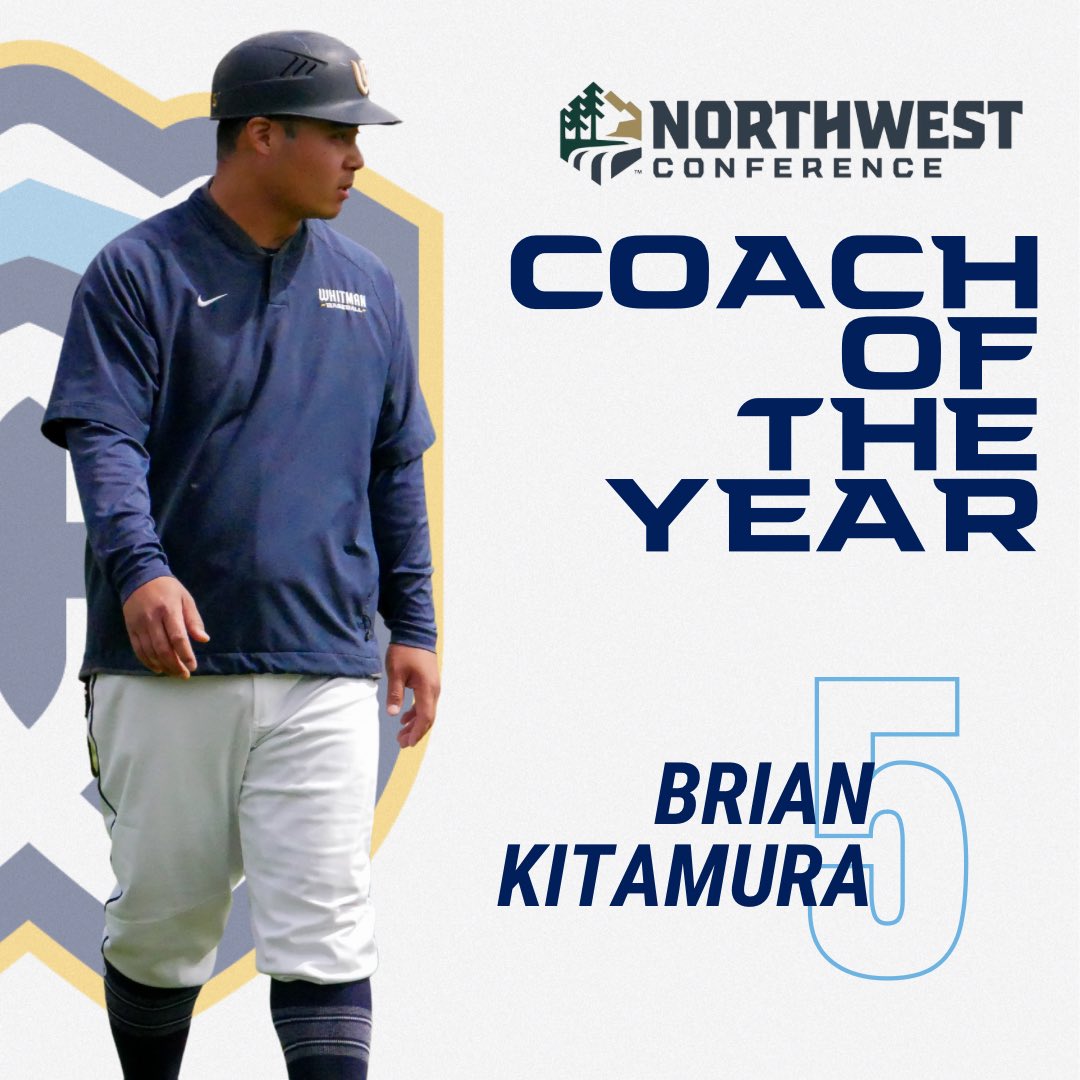 Coach of the Year:

Brian Kitamura (9th year as head coach, 14th overall)

Kitamura added another piece to his Whitman resume, winning his first Coach of the Year award! He guided the Blues to a 16-8 NWC record &amp; the first regular season conference title for Whitman in 72 years.
