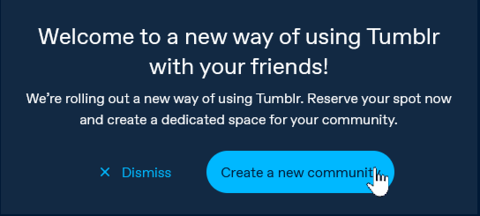 karmakaze's tweet photo. @Tumblrsupport Oh cool, @tumblr has a new #communities function. I should check this out.  Oh, definitely I want to learn more about this before I commit.   Why are you telling me in #German that there is nothing to see here in German and I should try the #English version? https://t.co/ro81B8atce