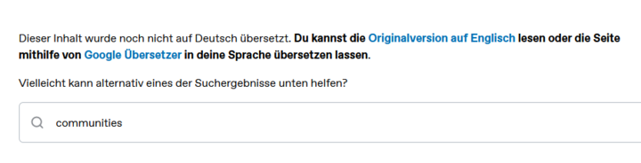 karmakaze's tweet photo. @Tumblrsupport Oh cool, @tumblr has a new #communities function. I should check this out.  Oh, definitely I want to learn more about this before I commit.   Why are you telling me in #German that there is nothing to see here in German and I should try the #English version? https://t.co/ro81B8atce
