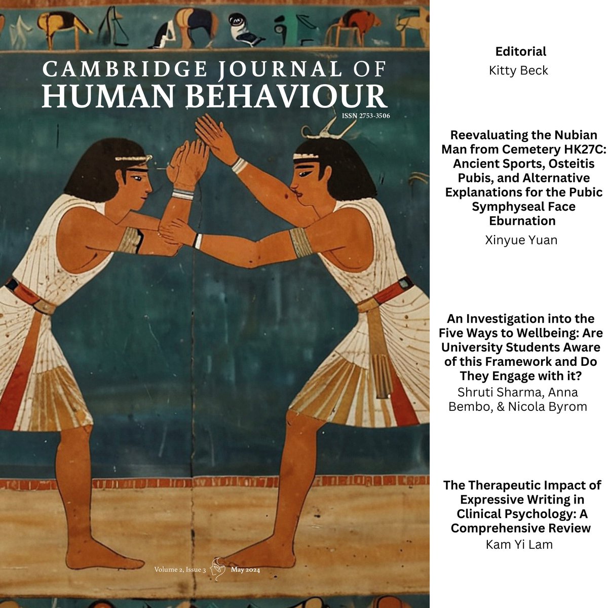 Cambridge Journal of Human Behaviour tweet media