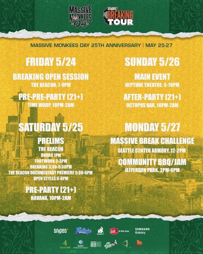 nounsbreakers's tweet photo. Hip hop don’t stop 🎤🔥

Competing this weekend:

@bboy_irven at Soul Breaking in Paraná 🇧🇷

@mizukigreen64 at Massive Monkeys in Seattle 🇺🇸

Send all the good vibes to our incredible athletes 💪🏽 https://t.co/mL0Ac8fXdy