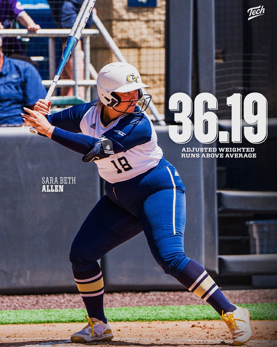 Georgia Tech Softball 🥇🥇🥇🥇🥇 (@gatechsoftball) on Twitter photo The only program with multiple players in the Top 5 of <a href="/ACCsoftball/">ACC Softball</a> for wRAA this season, according to <a href="/CSEvalSoftball/">CSE Softball</a> 😤
#StingEm x #BeGold The only program with multiple players in the Top 5 of <a href="/ACCsoftball/">ACC Softball</a> for wRAA this season, according to <a href="/CSEvalSoftball/">CSE Softball</a> 😤
#StingEm x #BeGold