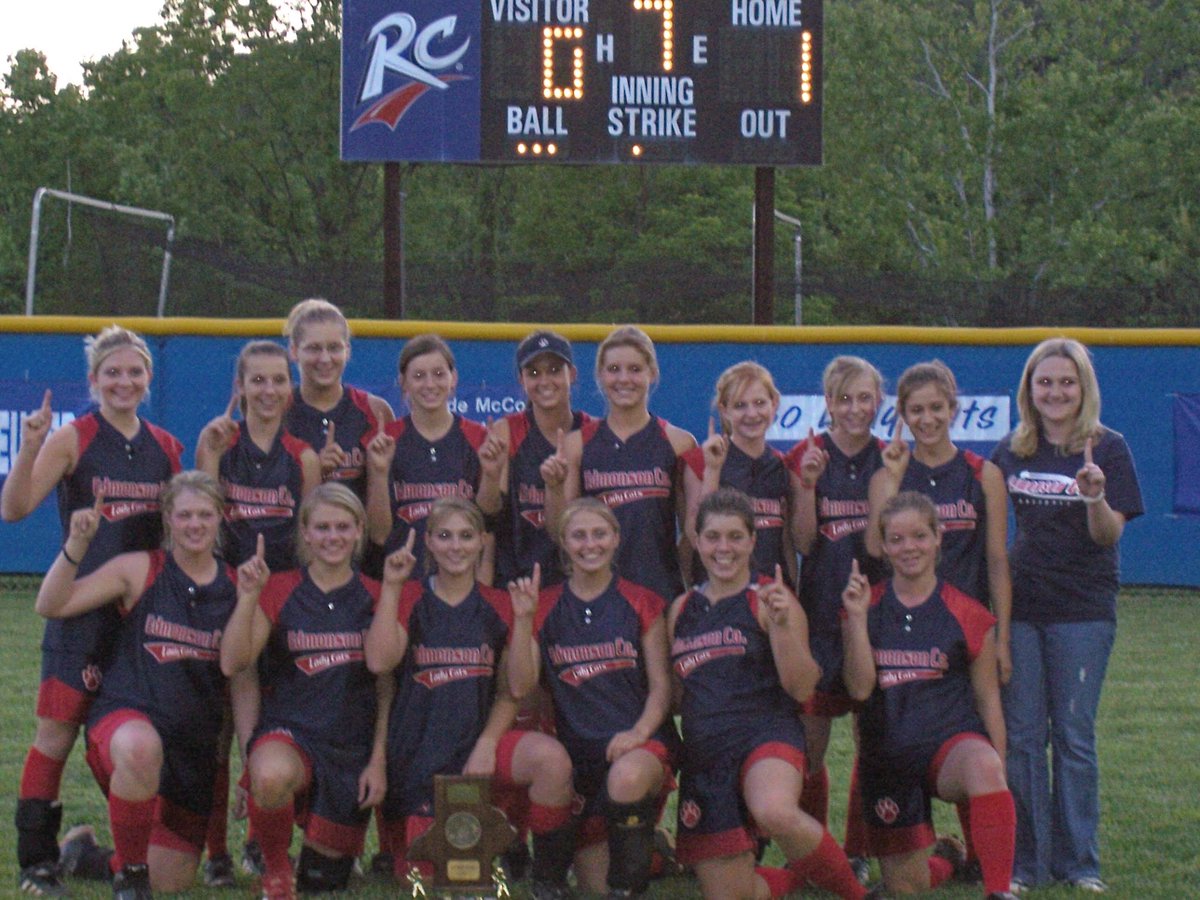 ECHSLadyCatSB's tweet photo. #OTD in 2006, the Lady Cats took down Grayson County in the 12th District Championship, 1-0.  It was the first District Championship for the Lady Cats in the fast pitch era.  The 2006 team would go on to finish the season with 26 wins and 9 losses. https://t.co/RYDROOT0j7