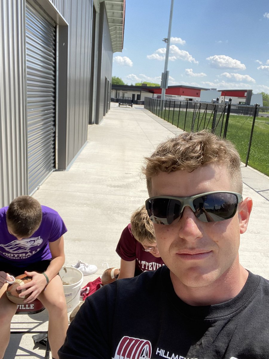 Little before and after from todays OC/QB/TE team bonding. Got some footballs all mudded and ready for the season. 

These balls home address will be the end zone in 2024!
<a href="/TristanJPink/">TJ Pink</a> <a href="/SethWilson2007/">Seth Wilson</a>