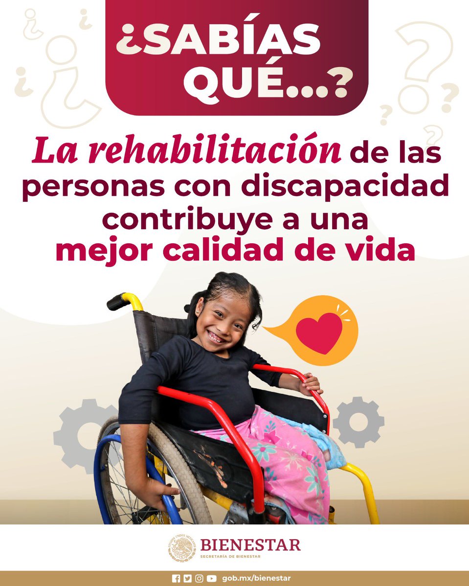 #SabíasQué

#Rehabilitación
#PrimeroLosPobres