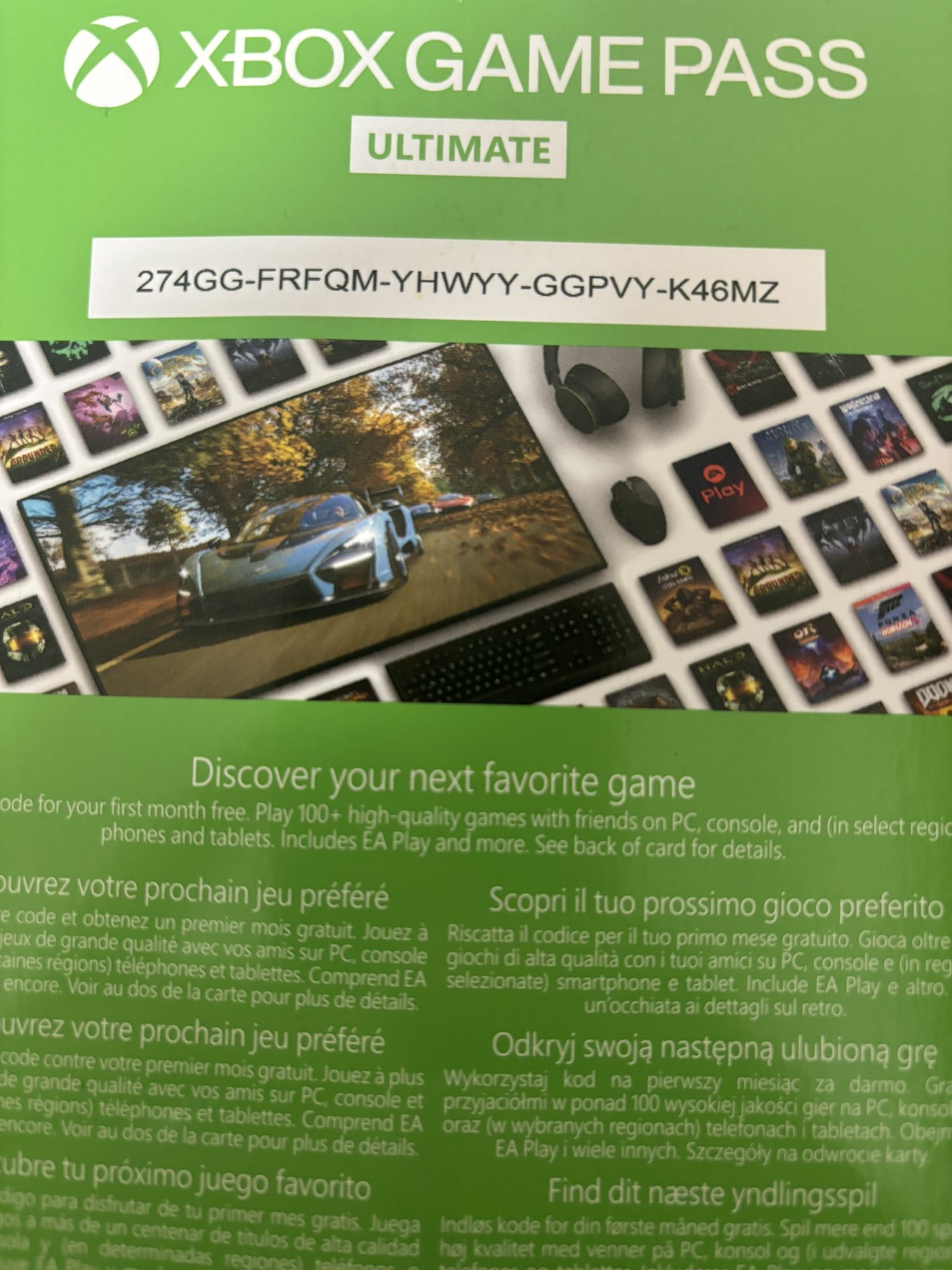 Xbox game pass codes free discount
