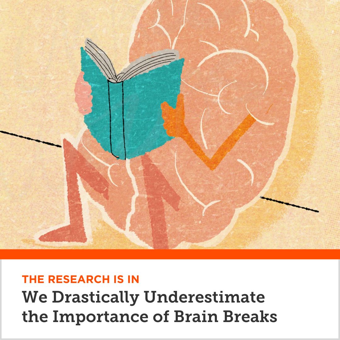 We tend to think of "brain breaks" as downtime, but a 2021 study says they're "just as important as practice in learning a new skill.” 🧠 

🧵 1/11