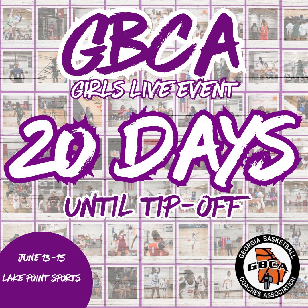 We are getting closer! 🏀 June 13-15, 2024 Lakepoint Sports #GBCAGirlsLive
