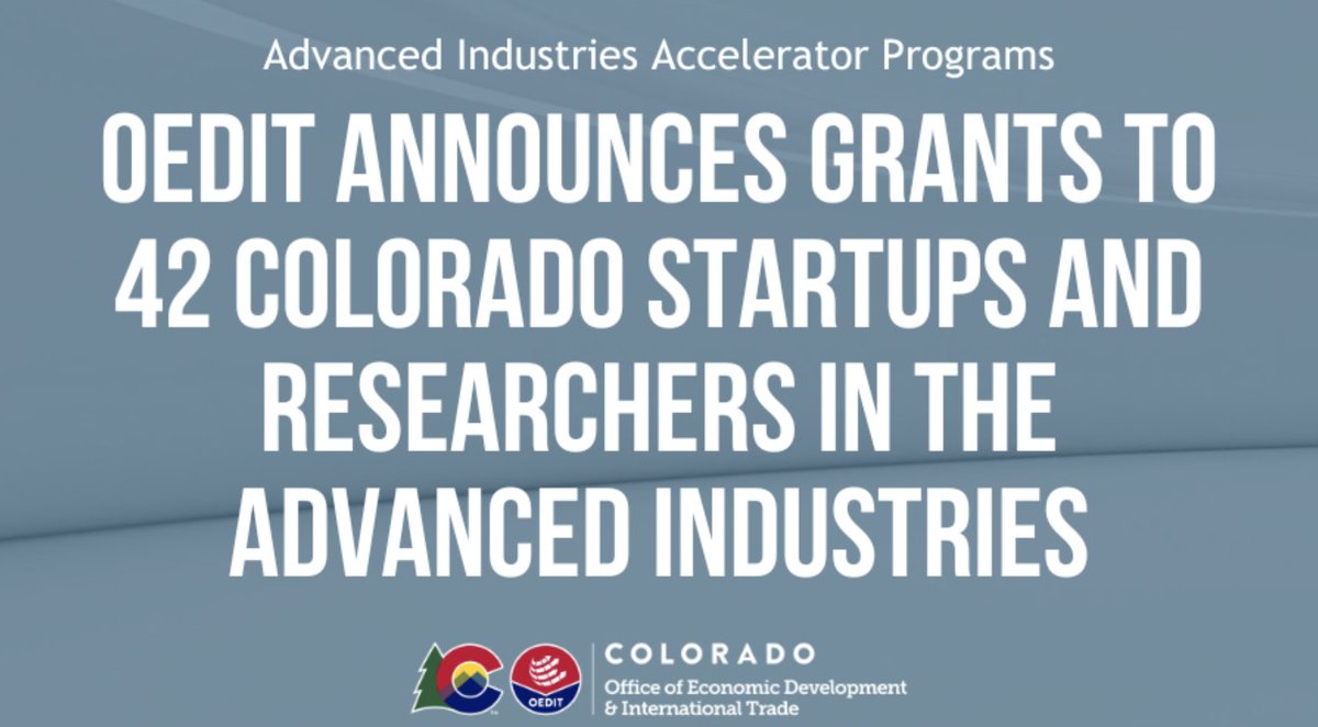 💪 StartUp Health co @LasaHealth was awarded a $250k Early-Stage Capital and Retention grant from the Colorado Office of Economic Development and International Trade (@ColoradoEcoDevo). Congrats @garetmelville & team! #HealthTransformer #HealthMoonshot ow.ly/wI8N50RRUQS