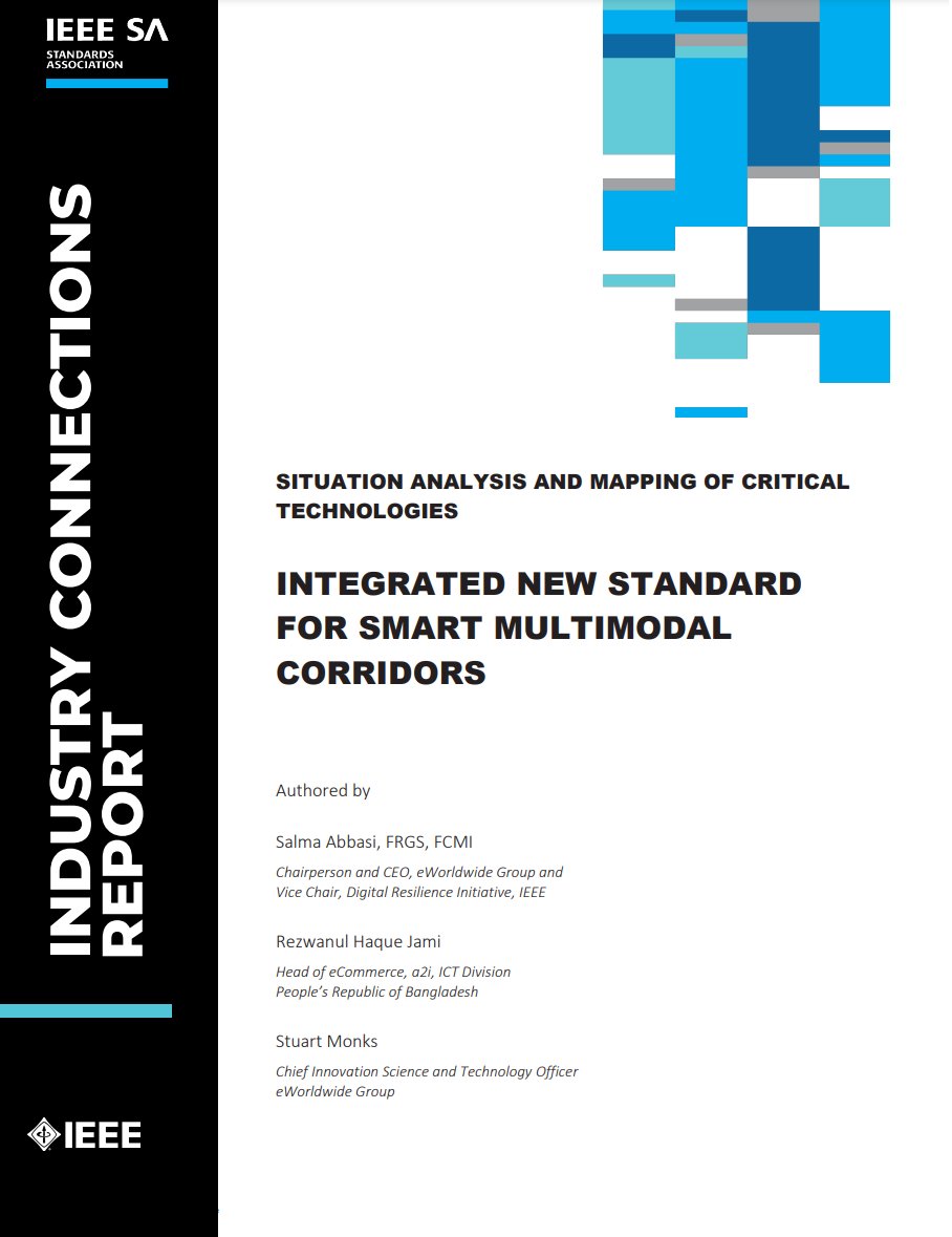 White Paper - Integrated New Standard for Smart Multimodal Corridors This paper outlines the need to address and streamline the transportation and logistics system in the agrifood sector through the adoption of a smart multimodal corridor approach: ieeexplore.ieee.org/document/10529…