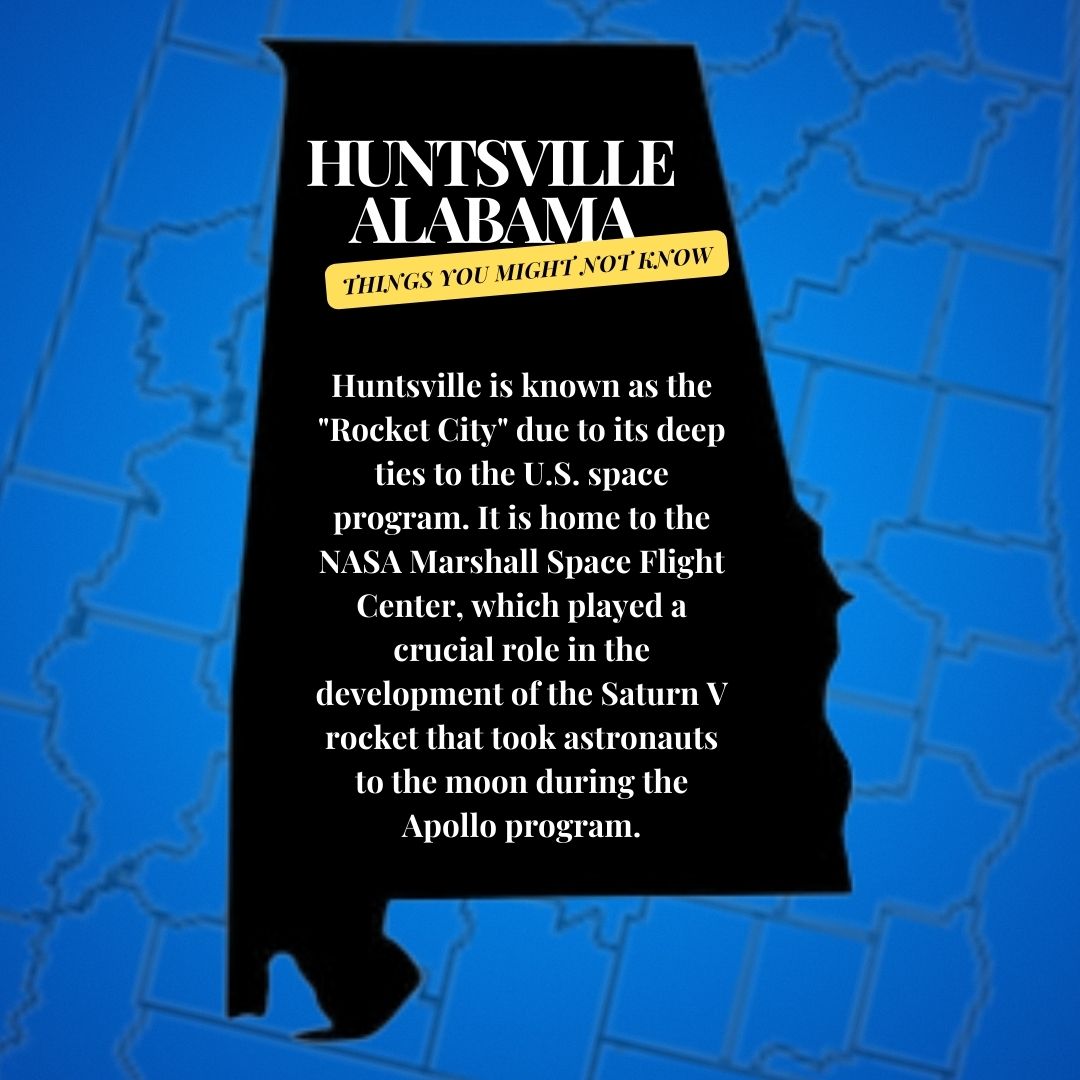 HBCUgrow's tweet photo. Things you might not know in Huntsville, Alabama 🧐 https://t.co/9TBpn6pFl2