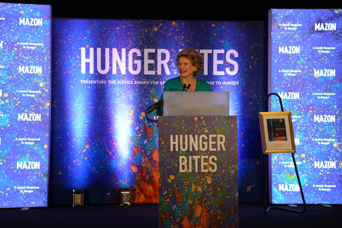 It was an honor to receive the @MAZONusa Justice Award for Advancing the Response to Hunger. It represents all that we have accomplished together to build a future in which no one goes hungry, and where those who struggle are not shamed, judged, or ignored.