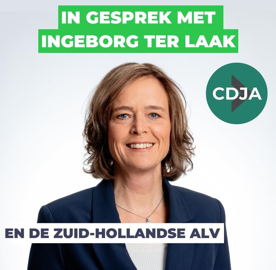 CDJA_ZH's tweet photo. Morgen is onze ALV en is @ingeborgterlaak (kandidaat Europarlementariër) te gast! 

Deze avond wordt in samenwerking met het @cdjaDenHaag georganiseerd. Dat wil je dus niet missen!💚✅

Inloop 19:30, start 20:00
Locatie: Partijbureau, Buitenom 18 Den Haag https://t.co/gEpv9FoVeO