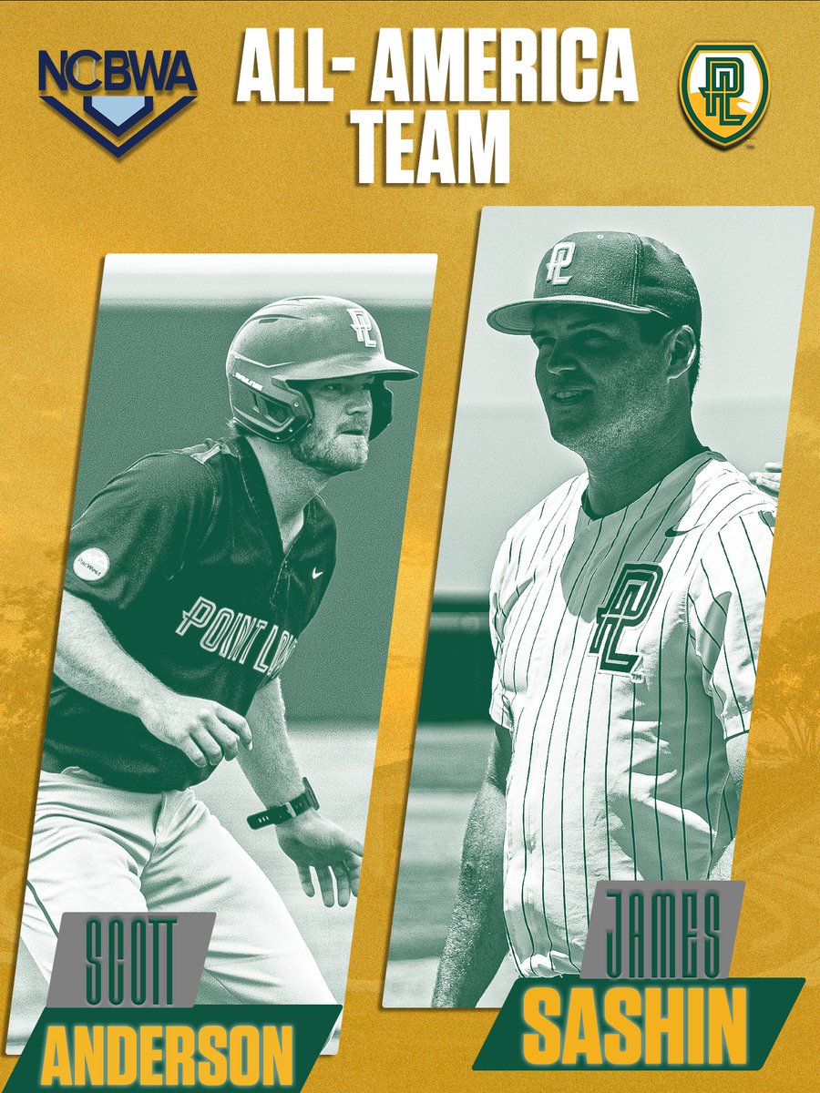 PLNUSeaLions's tweet photo. Scott Anderson and James Sashin represent @PLNUBaseball on the @NCBWA All-America Team.

#GoSeaLions https://t.co/fy4Ok7PJ3u