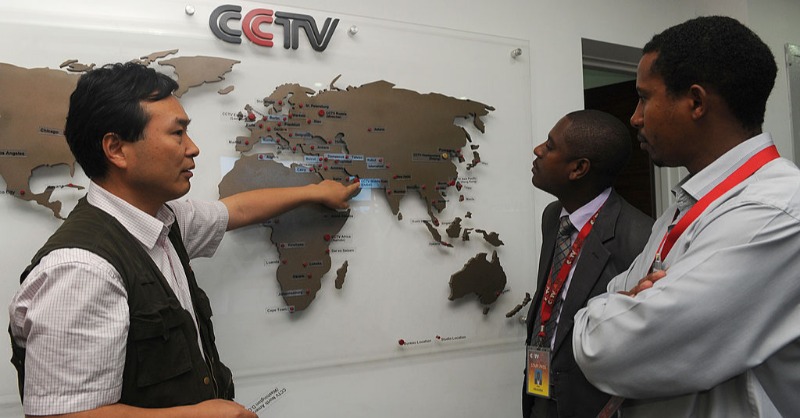 ADFmagazine's tweet photo. Read about China’s strategy to shape and control Africa’s media space using funding, content sharing, and training of African journalists, to further advance Chinese political narratives on the continent.