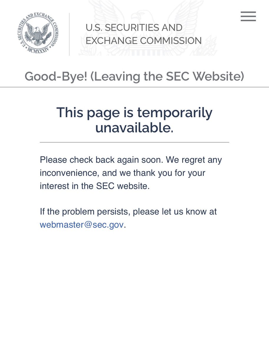 EleanorTerrett's tweet photo. 🚨NEW: The @SECGov website crashing as everyone tries to access the spot $ETH ETF approval filing and the Commission’s voting breakdown. https://t.co/FrEhkuUUKX