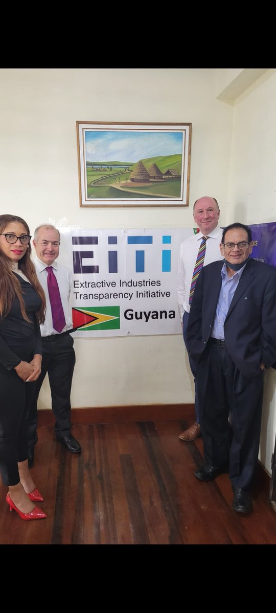 TimLawTax's tweet photo. Diane Barker, @michaelbarron23 &amp; I were so warmly welcomed by Guyana  EITI (Extractive Industries Transparency Initiative) @EITIorg to deliver a series of workshops on #beneficialownership this month. We met with civil society, business &amp; government agencies. #EITI #transparency https://t.co/2vDuHJK4qz