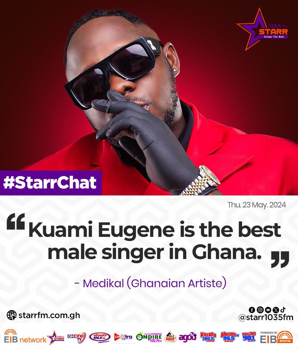 I don’t think this is debatable. Kuami Eugene is him.